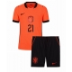 Billige Fotballdrakt Nederland Frenkie de Jong #21 Replika Hjemmedraktsett Barn VM 2026 Kortermet (med bukser)